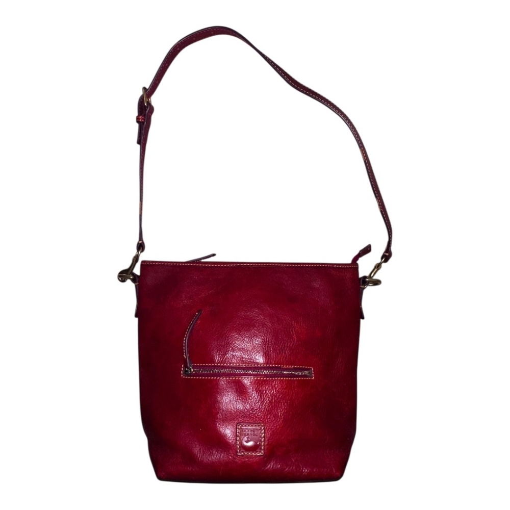 Dooney & Bourke Camden Florentine Red Ox-Blood Bag